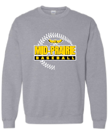 2024 Mid Prairie Baseball (Baseball Design) Gildan - Heavy Blend™ Crewneck Sweatshirt