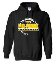 2024 Mid Prairie Baseball (Baseball Design) Gildan - Heavy Blend™ Hooded Sweatshirt