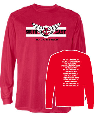 2024 South East Track & Field Badger - B-Core Long Sleeve T-Shirt