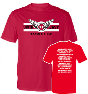 2024 South East Track & Field Badger - B-Core Sport Shoulders T-Shirt