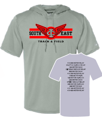 2024 South East Track & Field Badger - B-Core Hooded T-Shirt