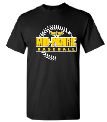 2024 Mid Prairie Baseball (Baseball Design) Gildan - Heavy Cotton™ T-Shirt