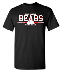 2024 West Branch Baseball "Ball Design" Gildan - Heavy Cotton™ T-Shirt