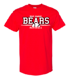 2024 West Branch Baseball "Ball Design" Gildan - Heavy Cotton™ T-Shirt