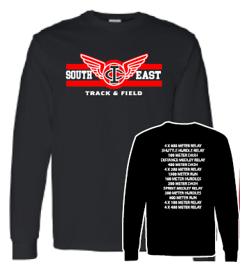2024 South East Track & Field Gildan - Heavy Cotton™ Long Sleeve T-Shirt
