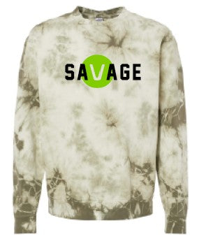 2024 Versa Fitness Independent Trading Co. - Midweight Tie-Dyed Crewneck Sweatshirt (Savage)