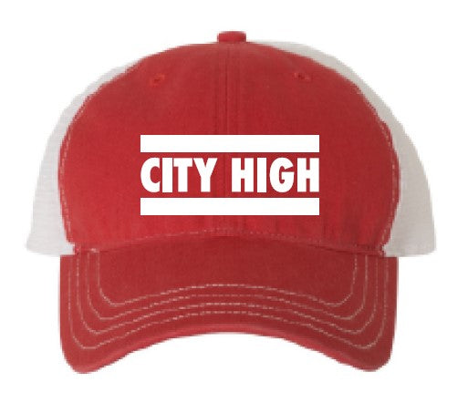 2025 City High Boys Track & Field Richardson - Garment-Washed Trucker Cap