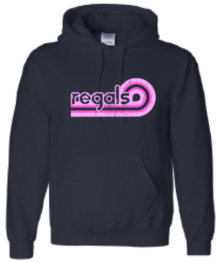 2025 Regina Pink Gildan - DryBlend® Hooded Sweatshirt (Wave Design)