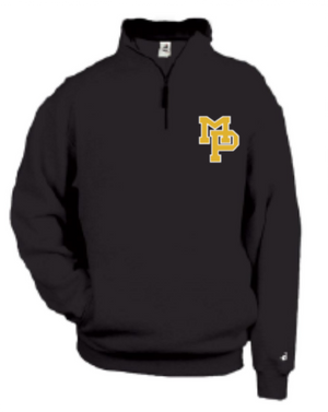 2026 Mid Prairie Baseball Badger - Quarter-Zip Fleece Pullover