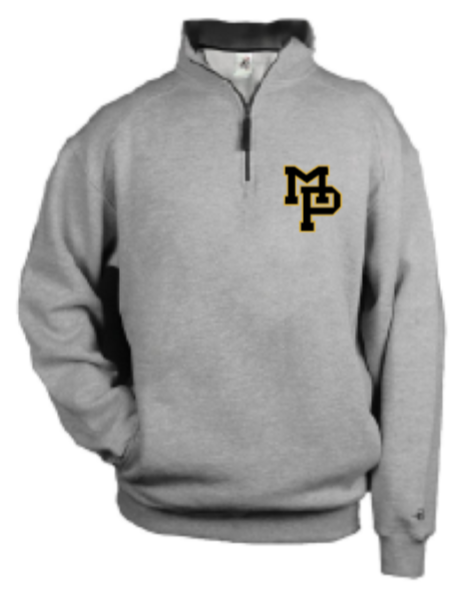 2026 Mid Prairie Baseball Badger - Quarter-Zip Fleece Pullover