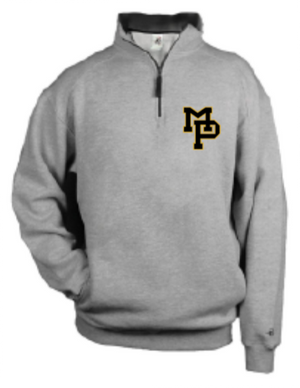 2026 Mid Prairie Baseball Badger - Quarter-Zip Fleece Pullover