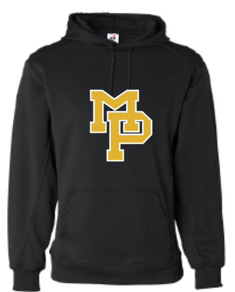 2026 Mid Prairie Baseball Badger - Performance Fleece Hooded Sweatshirt (MP Design)