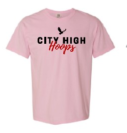 2024 City High Girls Basketball Comfort Colors - Garment-Dyed Heavyweight T-Shirt (Hoops Design)