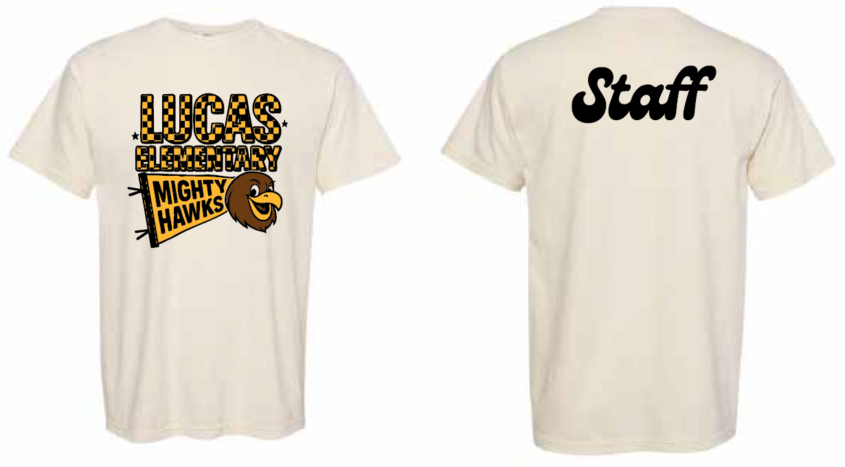 2025 Lucas Elementary Staff Comfort Colors - Garment-Dyed Heavyweight T-Shirt