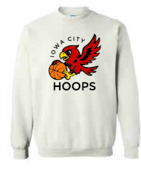 2025 Iowa City Hoops Gildan - Heavy Blend™ Crewneck Sweatshirt (Hoops Design)