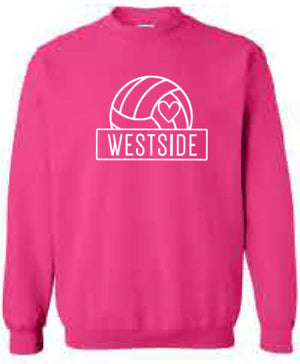 2025 Westside Volleyball (with Personalization Options) Gildan - Heavy Blend™ Crewneck Sweatshirt (Volleyball Design)