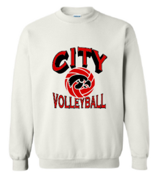 2025 City High Volleyball Gildan - Heavy Blend™ Crewneck Sweatshirt (Shadow Design)