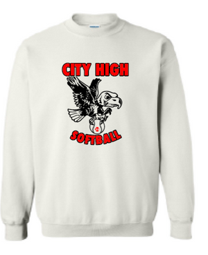 2026 City High Softball Gildan - Heavy Blend™ Crewneck Sweatshirt