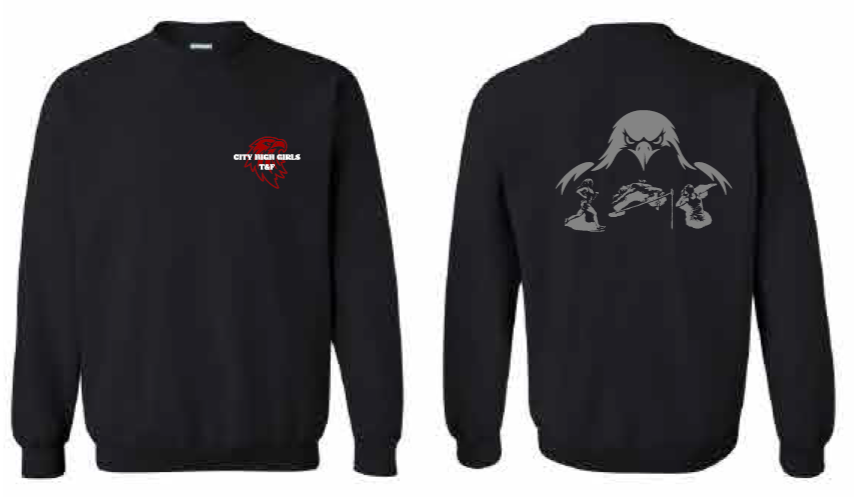 2026 City High Girls Track & Field Gildan - Heavy Blend™ Crewneck Sweatshirt
