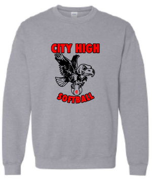 2026 City High Softball Gildan - Heavy Blend™ Crewneck Sweatshirt