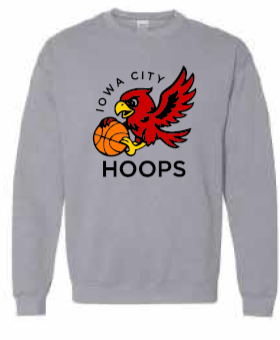 2025 Iowa City Hoops Gildan - Heavy Blend™ Crewneck Sweatshirt (Hoops Design)