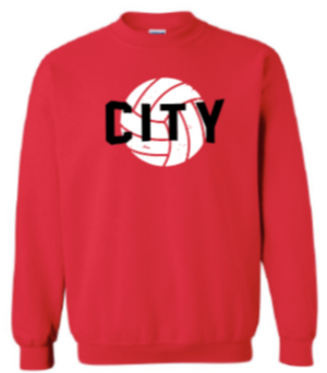 2025 City High Volleyball Gildan - Heavy Blend™ Crewneck Sweatshirt (City Design)