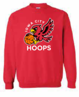2025 Iowa City Hoops Gildan - Heavy Blend™ Crewneck Sweatshirt (Hoops Design)