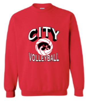 2025 City High Volleyball Gildan - Heavy Blend™ Crewneck Sweatshirt (Shadow Design)