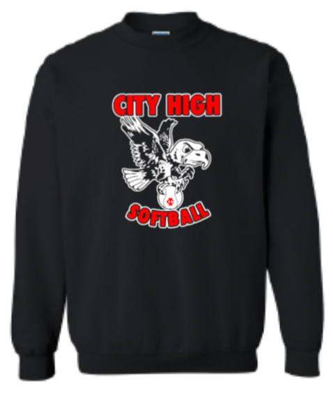 2026 City High Softball Gildan - Heavy Blend™ Crewneck Sweatshirt