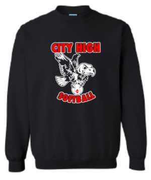 2026 City High Softball Gildan - Heavy Blend™ Crewneck Sweatshirt