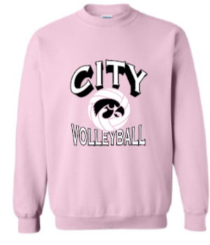 2025 City High Volleyball Gildan - Heavy Blend™ Crewneck Sweatshirt (Shadow Design)