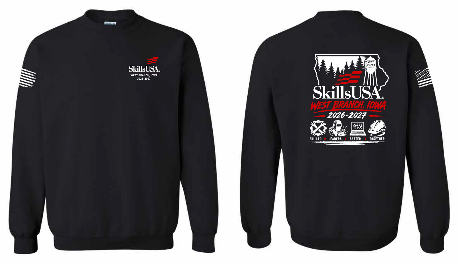 2026 West Branch Skills USA Gildan - Heavy Blend™ Crewneck Sweatshirt