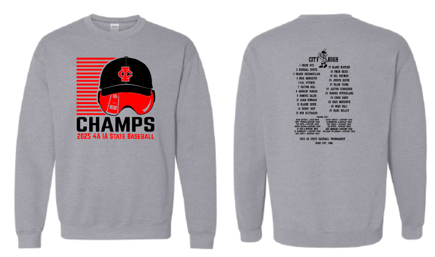 2025 City High State Baseball Champs Gildan - Heavy Blend™ Crewneck Sweatshirt