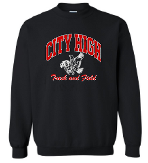 2025 City High Boys Track & Field Gildan - Heavy Blend™ Crewneck Sweatshirt