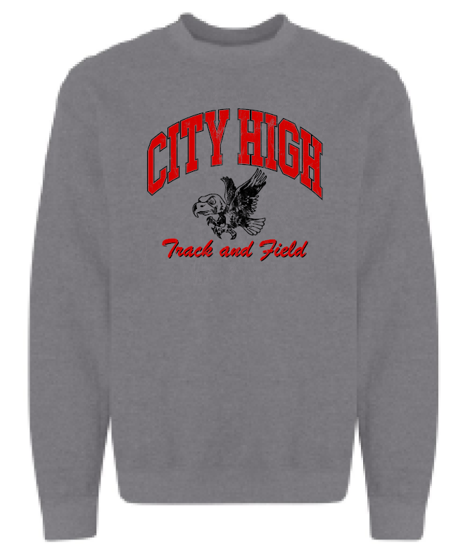 2025 City High Boys Track & Field Gildan - Heavy Blend™ Crewneck Sweatshirt