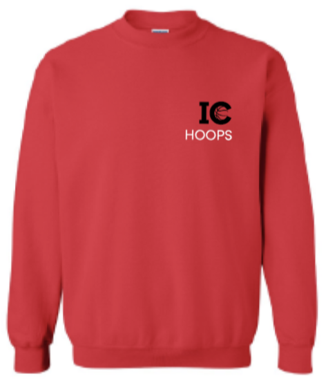 2024 Iowa City Hoops Gildan - Heavy Blend™ Crewneck Sweatshirt (Pocket Logo Design)