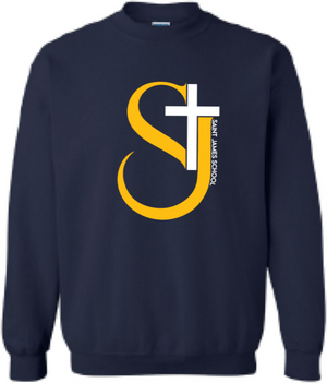 2024 St. James Elementary Gildan - Heavy Blend™ Crewneck Sweatshirt (Cross Design)