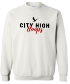 2024 City High Girls Basketball Gildan - Heavy Blend™ Crewneck Sweatshirt (Hoops Design)