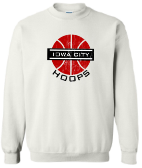 2024 Iowa City Hoops Gildan - Heavy Blend™ Crewneck Sweatshirt (Ball Design)