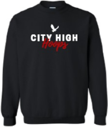 2024 City High Girls Basketball Gildan - Heavy Blend™ Crewneck Sweatshirt (Hoops Design)