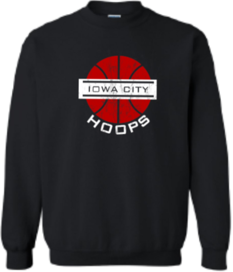 2024 Iowa City Hoops Gildan - Heavy Blend™ Crewneck Sweatshirt (Ball Design)