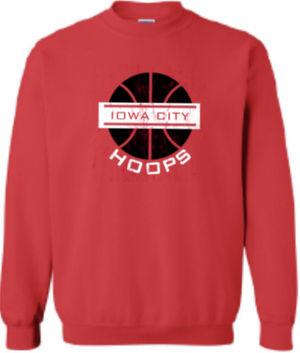 2024 Iowa City Hoops Gildan - Heavy Blend™ Crewneck Sweatshirt (Ball Design)