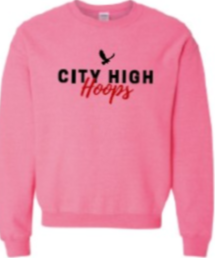 2024 City High Girls Basketball Gildan - Heavy Blend™ Crewneck Sweatshirt (Hoops Design)