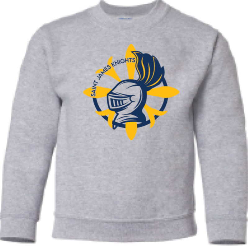 2024 St. James Elementary Gildan - Heavy Blend™ <b>Youth</b> Sweatshirt (Knight Design)