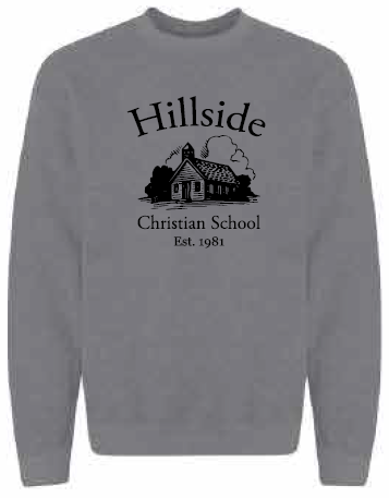 2025 Hillside Christian School Gildan - Heavy Blend™ Crewneck Sweatshirt