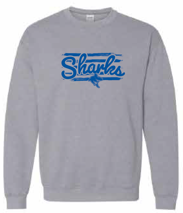 2025 Shimek Elementary Gildan - Heavy Blend™ Crewneck Sweatshirt (Shark Design)