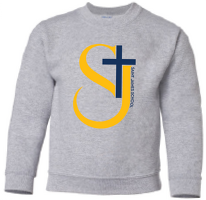 2024 St. James Elementary Gildan - Heavy Blend™ <b>Youth</b> Sweatshirt (Cross Design)