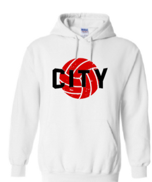 2025 City High Volleyball Gildan - Heavy Blend™ Hooded Sweatshirt (City Design)