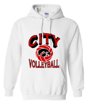 2025 City High Volleyball Gildan - Heavy Blend™ Hooded Sweatshirt (Shadow Design)