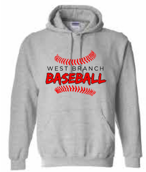 2026 West Branch Baseball Gildan - Heavy Blend™ Hooded Sweatshirt (Threads)